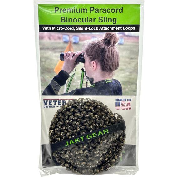 Jakt Gear Premium Paracord Binocular Sling Strap Camouflage Camo Outdoor Hunting